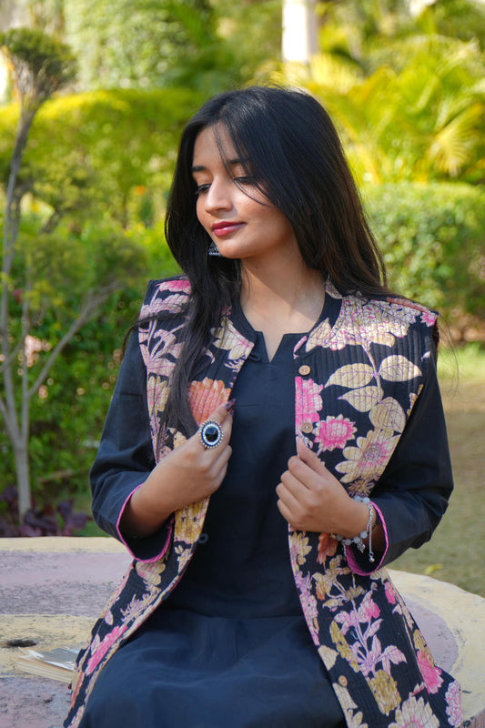 Raatrang Phool Kurta With Jacket Set